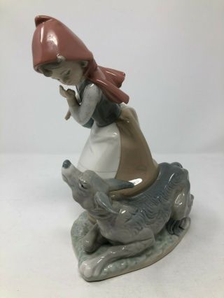 Lladro Little Red Riding Hood & Wolf Figurine 4965 No Box