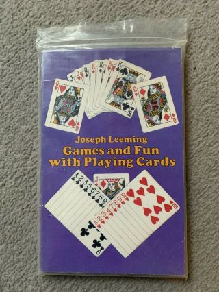 Games And Fun With Playing Cards - Book