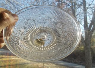 1830 Open Pontil Flint Glass Giii - 24 Sandwich Geometric 3 Mold Bowl