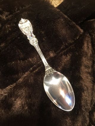 Reed And Barton Francis 1st Sterling Serving Spoon 8 1/4 " Old Mark Eagle &lion