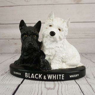 Black & White Scotch Whiskey Scottie Dogs Back Bar Display Shelf Or Wall Mount