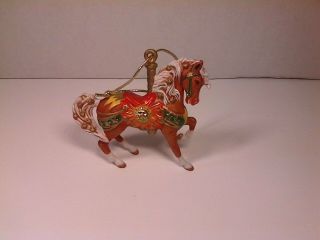 Breyer Fine Porcelain Carousel Horse Ornament 700501 Western Christmas Display