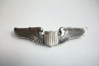 Ww2 Usaaf Sterling Silver Pilot Wings
