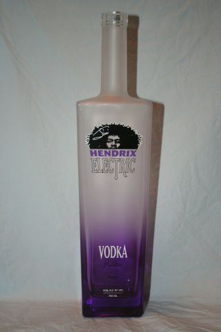 Jimi Hendrix Electric Vodka Bottle 750ml Empty