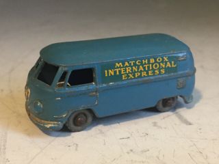 Matchbox/ Lesney 34a Volkswagen Microvan Blue / Grey Plastic Wheels
