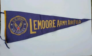 World War Ii Us Army Air Force Lemoore Army Air Field Pennant - California