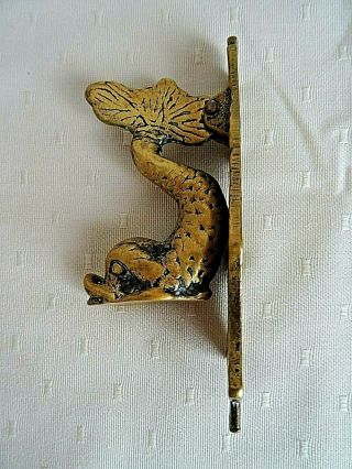 Vintage Solid Brass Mythical Dolphin Style Fish Door Knocker