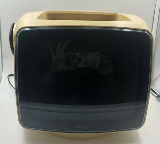 Vintage 9” Sears Solid State Portable Tv,  Powers On,  Model 564.  59190500