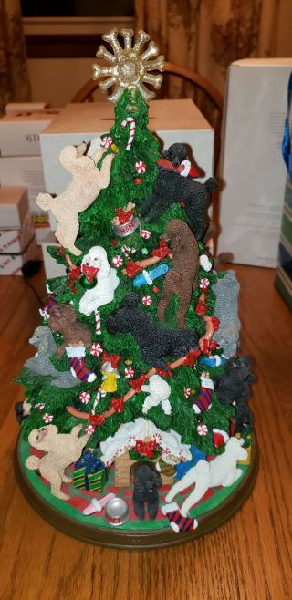 Danbury Poodle Dog Christmas Tree Retired And Rare.  Poodles Everywhere