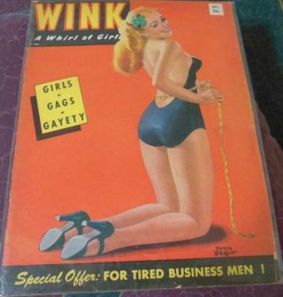 Wink December 1954/bettie Page