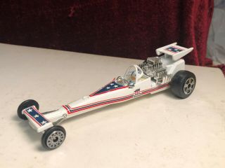 Vintage 1976 Evel Knievel Ideal Top Fuel Dragster Drag Car Hong Kong Collector