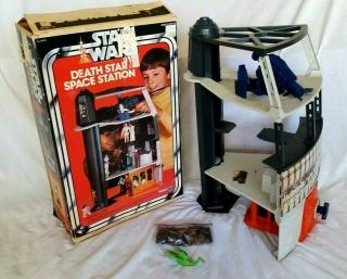 Vintage 1977 Kenner Star Wars Death Star Space Station Playset W/box & Dianoga