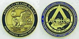 Apollo 11 50th Anniversary Medallion Contains Lunar Flown Command Module Metal