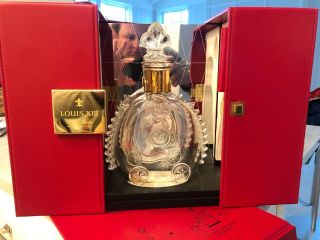 Remy Martin Louis Xiii Cognac Baccarat Crystal Decanter In Display Box.  Empty