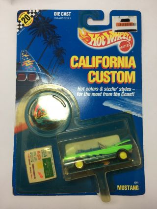 Hot Wheels California Custom 1241 Mustang Mattel Car 1989 Convertible