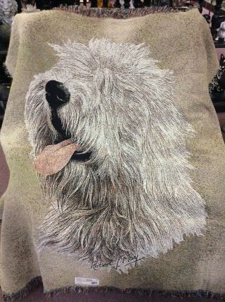 Pure Country Old English Sheep Dog,  Throw,  Blanket By Robert May 2254 - Ls