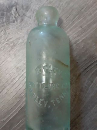 Ripley Tn Bottling Co.  Hutchinson Bottle