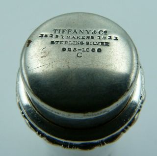 Solid Silver Cylinder Box Tiffany & Co Men 