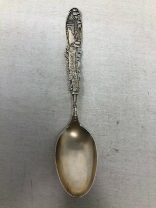 Baker Manchester Sterling Silver Souvenir Spoon I Wish I Was In Dixie