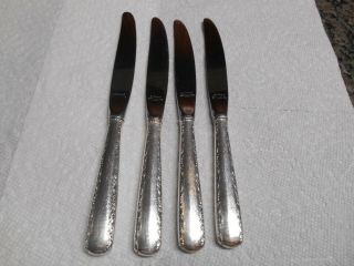 4 Gorham Camellia Sterling Silver Handled 8.  75 " Modern Hollow Knives No Mono