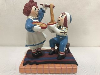 Danbury Raggedy Ann & Andy " Home Cookin " Figurine—rare & Soooooo Cute