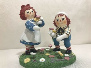 Danbury Raggedy Ann & Andy " Just For You” Figurine—rare & Soooooo Cute