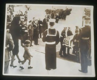 Vtg Photo Of John F.  Kennedy In Casket Leaving White House Funeral 1963 As Picd