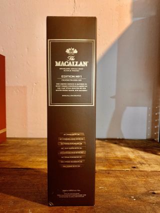 The Macallan Edition 1 Scotch Whisky Collectable Box