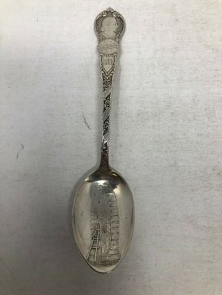 Sterling Silver Souvenir Spoon World 