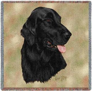 Lap Square Blanket - Flat - Coated Retriever By Robert May 1937