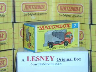 Matchbox Lesney Ford Refuse Truck 7c Type F2 Empty Box Only