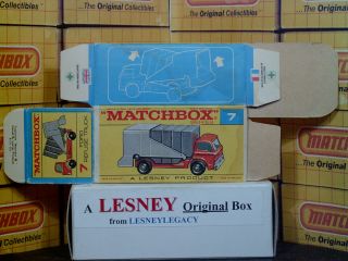 Matchbox Lesney Ford Refuse Truck 7c Type F2 EMPTY BOX ONLY 3