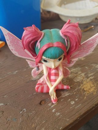 Jasmine Becket - Griffith Discover Fairy Magic Of Hope Breast Cancer Figurine Blue