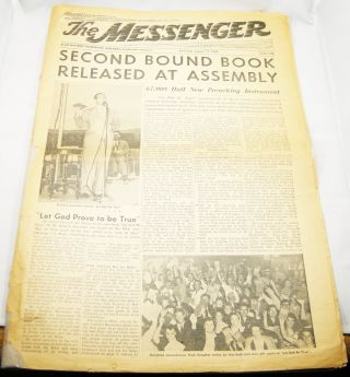 1946 Messenger Convention Report Aug 11 Trailer Camp Report Watchtower Jehovah