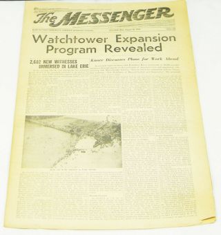 1946 Messenger Convention Report Aug 10 Aerial Shots Watchtower Jehovah Wow