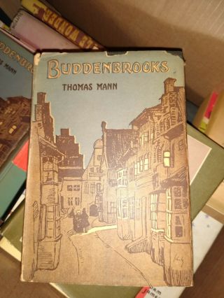 Vintage Buddenbrooks By Thomas Mann 1924 Alfred Knopf W/ Dust Jackets Vol.  1,  2