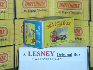 Matchbox Lesney 7c Ford Refuse Truck Type E4 Empty Box Only