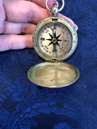 Wwii Wittnauer U.  S.  Military Compass - - Vintage