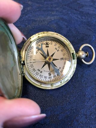 WWII WITTNAUER U.  S.  MILITARY COMPASS - - VINTAGE 3