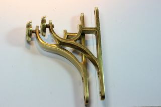 Pair Small Vintage Curtain Pole Brackets (for A 35mm Diameter Pole)