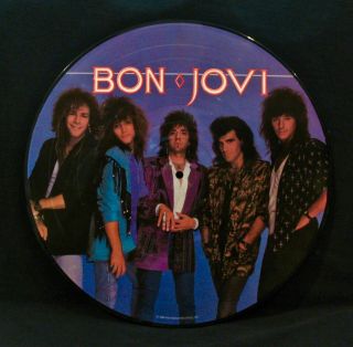 Bon Jovi - " Slippery When Wet " Picture Disc - - Jon Bon Jovi