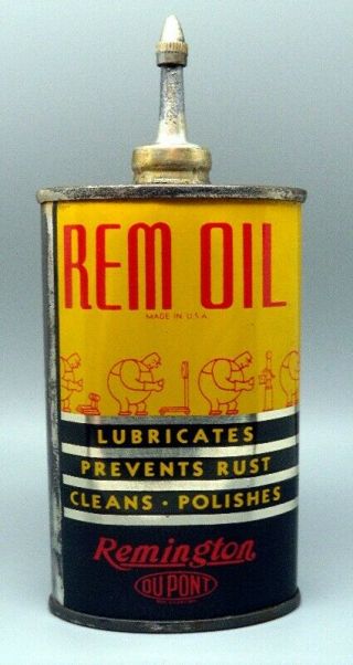 Rem Oil Gun Oil Tin Can Remington Dupont