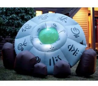 Giant Alien Ufo Area 51 Flying Saucer Spaceship Inflatable Prop Party Toy