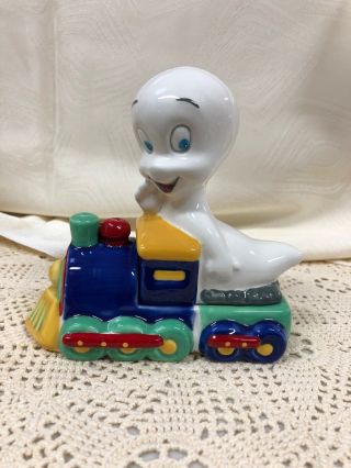 Casper The Friendly Ghost On His Train S & P Shaker Set