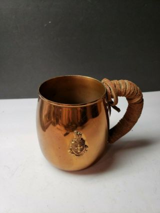 Vintage Copper Mule Mug Collegiate Lg Balfour Co Attleboro Mug