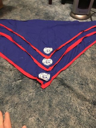 Boy Scouts Neckerchiefs (3) Kaw Council 1957 Valley Forge