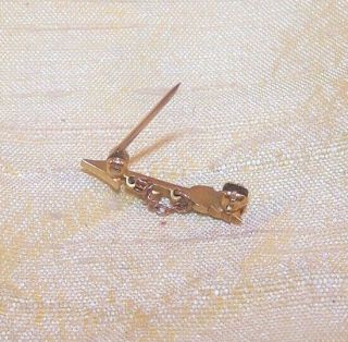 VINTAGE Pi Beta Phi sorority SMALL one - pearl,  14K gold recognition pin OLD 3