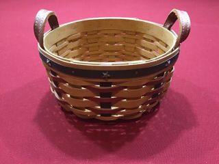 2004 Longaberger Proudly American Button Basket Only