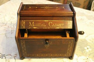 Musical Casket No.  2 Organette Roller Organ