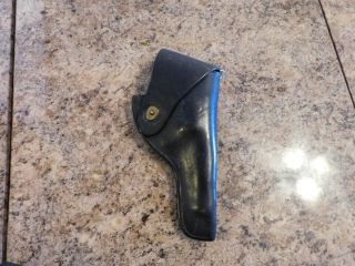 Rare Us Wwii Leather.  38 Pistol Holster,  1943,  Boyt 4 Inch Revolver